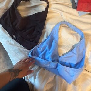 AUROLA Sports Bras in Black and Blue